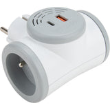Biplite rotative design et compacte 16A + USB A/C - Watt and Co