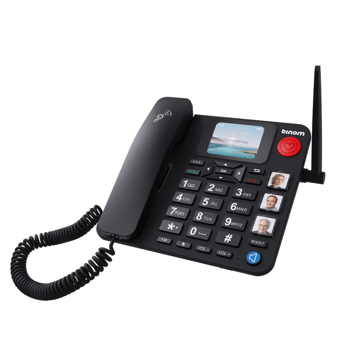 Téléphone fixe mobile FX1 4G + fonction SOS +Wi-Fi - Binom