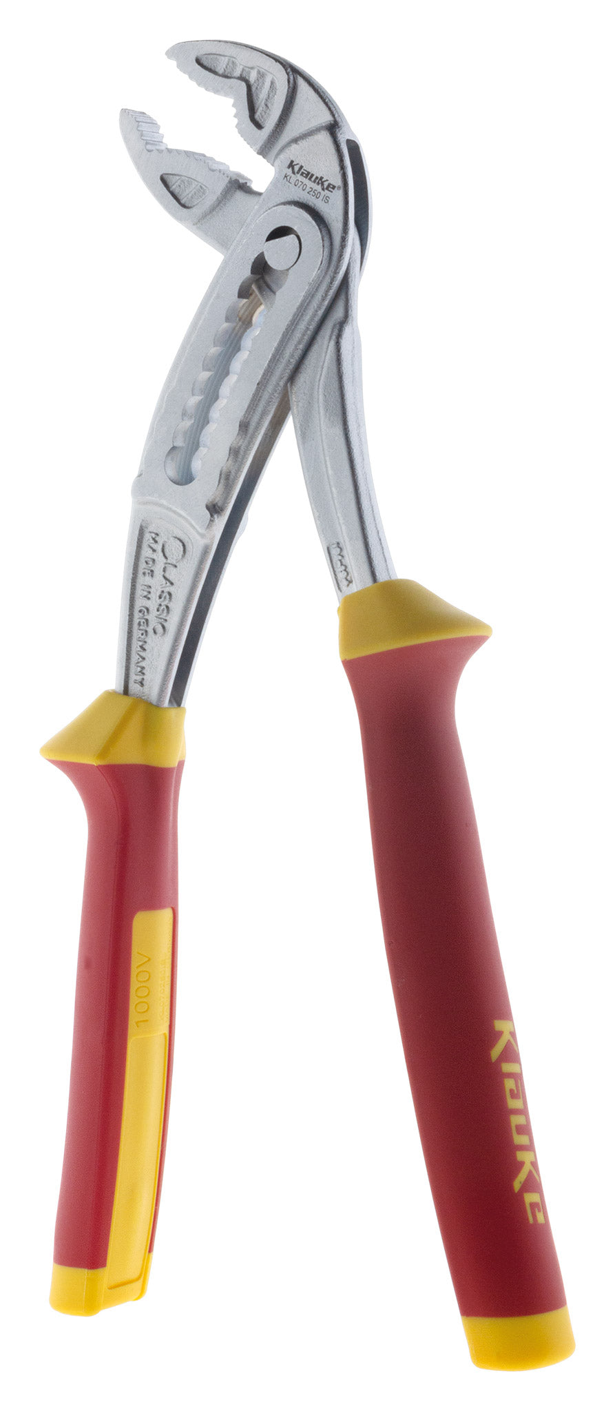 Pince multiprise a crémaillère isolée 1000V capacité de serrage 50mm - Klauke
