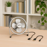 Mini ventilateur Ø13cm - rechargeable USB - Goobay