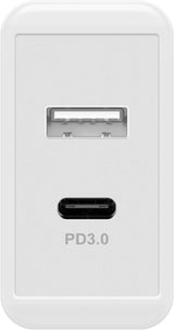 Double chargeur rapide USB-A +C 28W - Goobay
