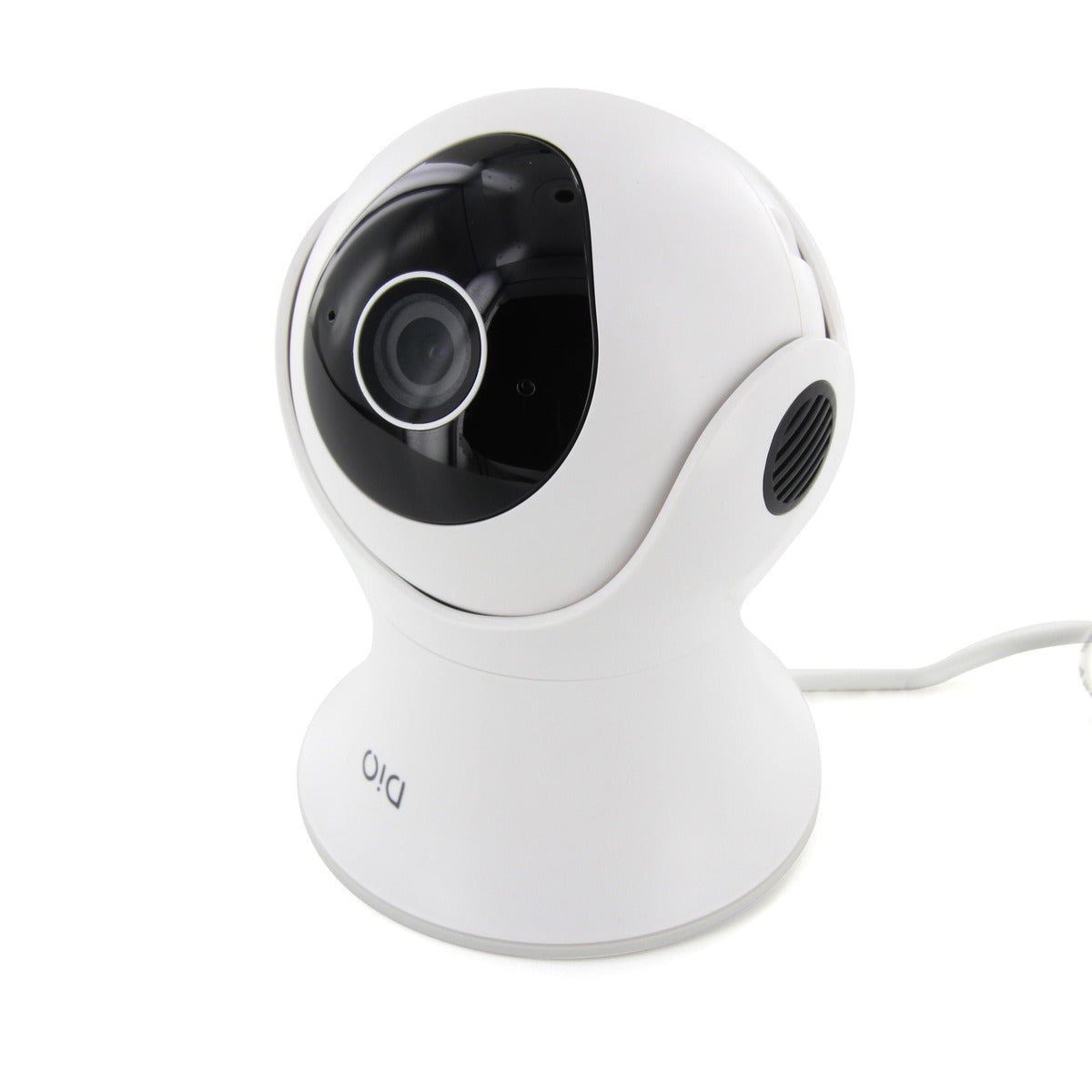 Caméra de surveillance rotative Wi-Fi int/ext - 1080p - 16Go - Blanc et Noir - DiO