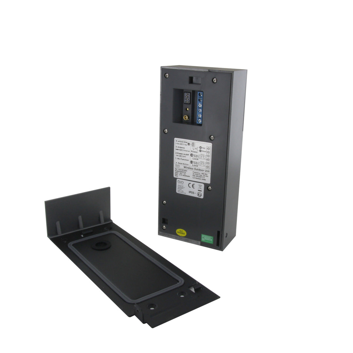 Visiophone sans fil + panneau solaire - IP65 - DiO