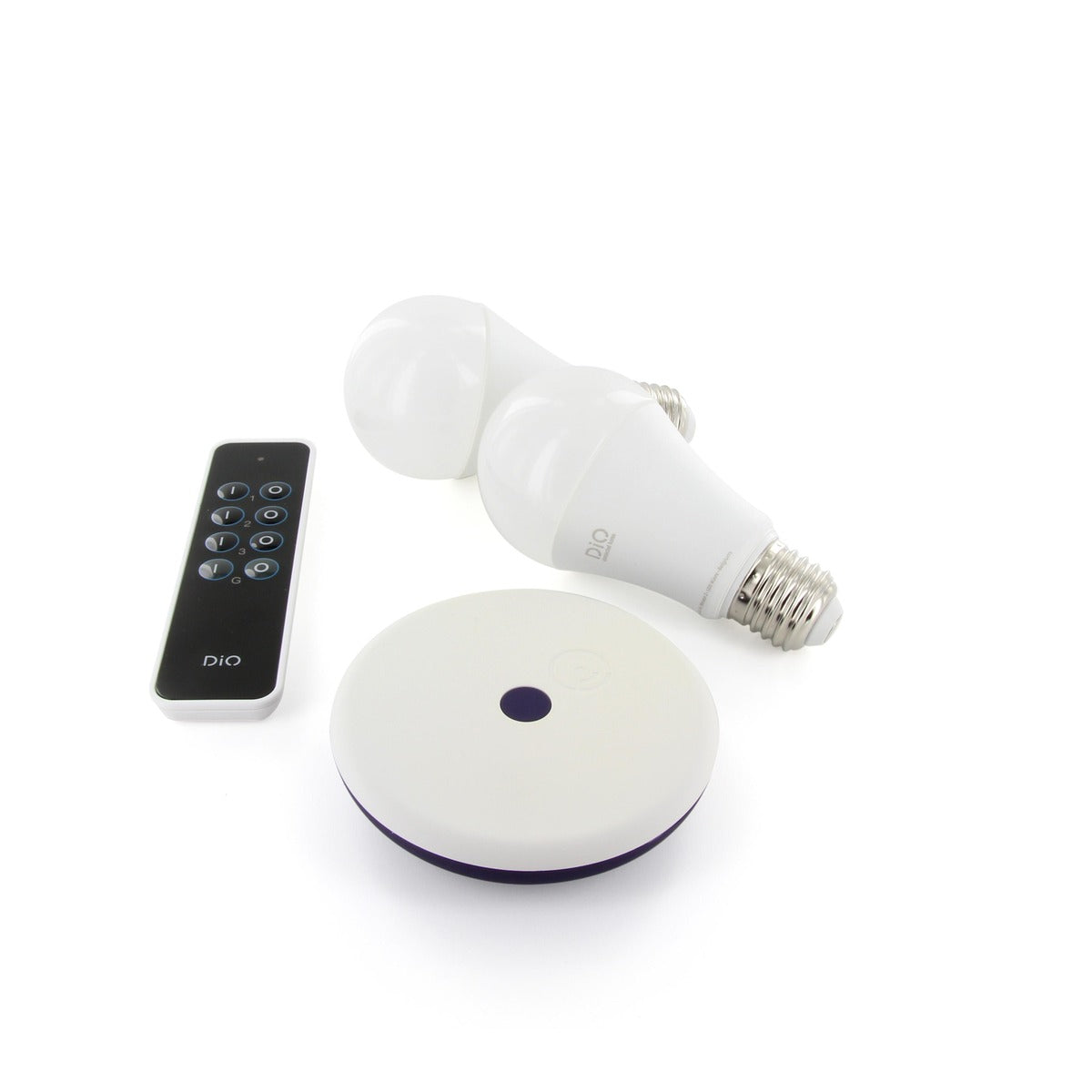 Pack de 2 ampoules E27 LED connectées + DIO Home - Chacon