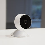 Caméra de surveillance intérieure Wi-Fi 1080p - vision 90° - micro SD 128Go - Blanc et Noir - Chacon