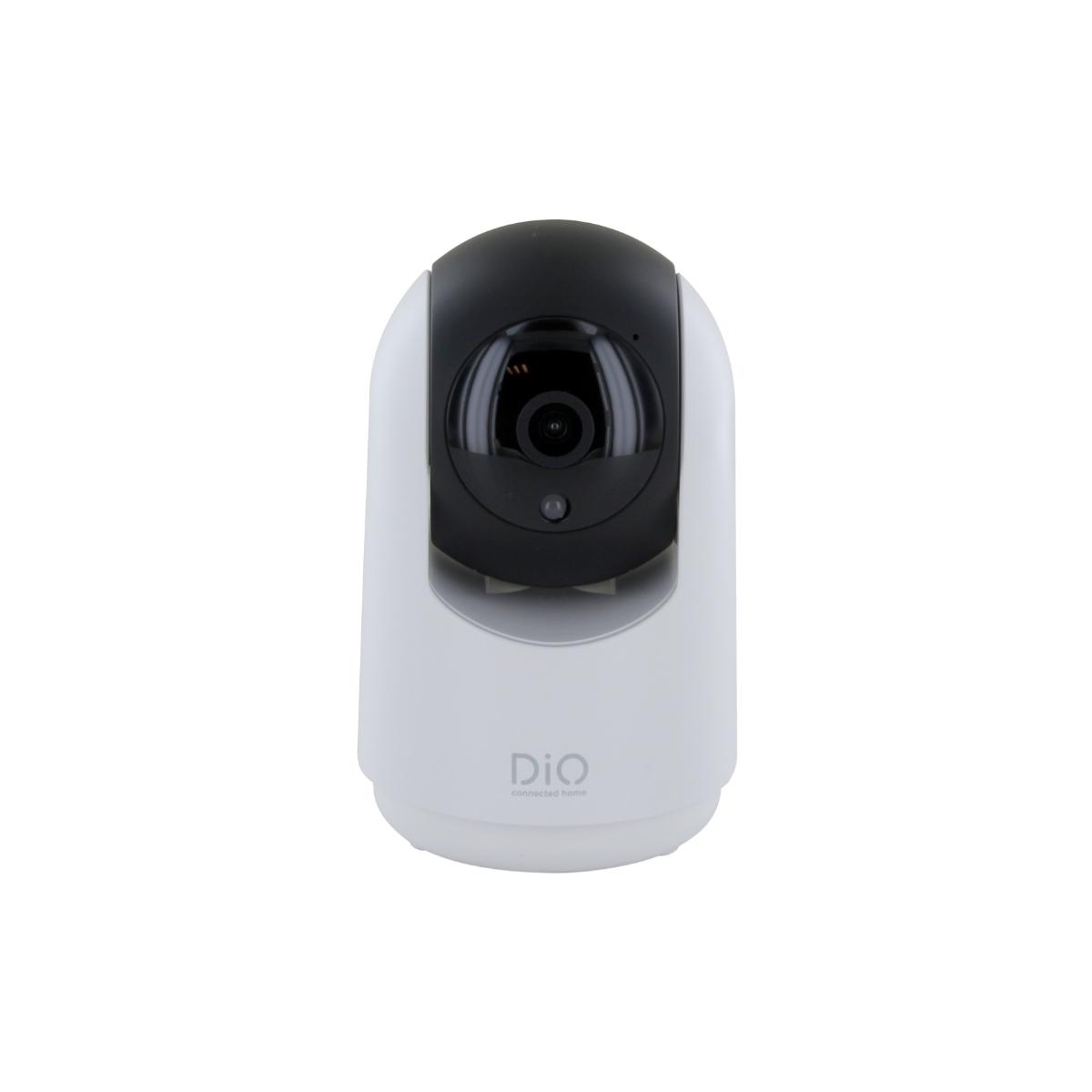 Caméra de surveillance Wi-Fi intérieure HD rotative - 128Go - Blanc et Noir - Chacon