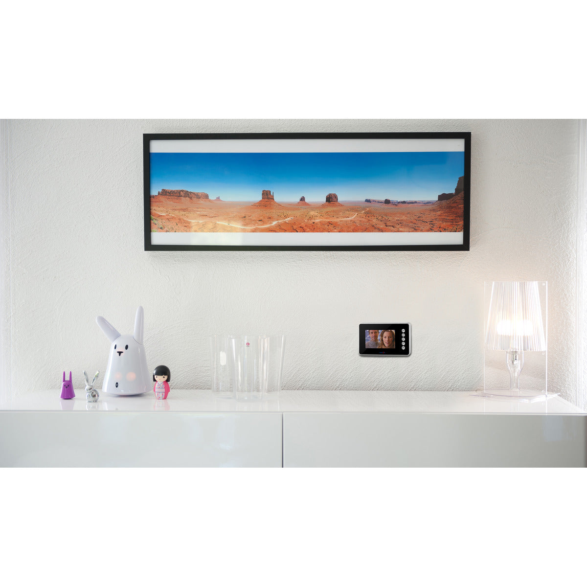 Vidéophone filaire écran couleur 4,3'' - IP44 - Noir - Chacon