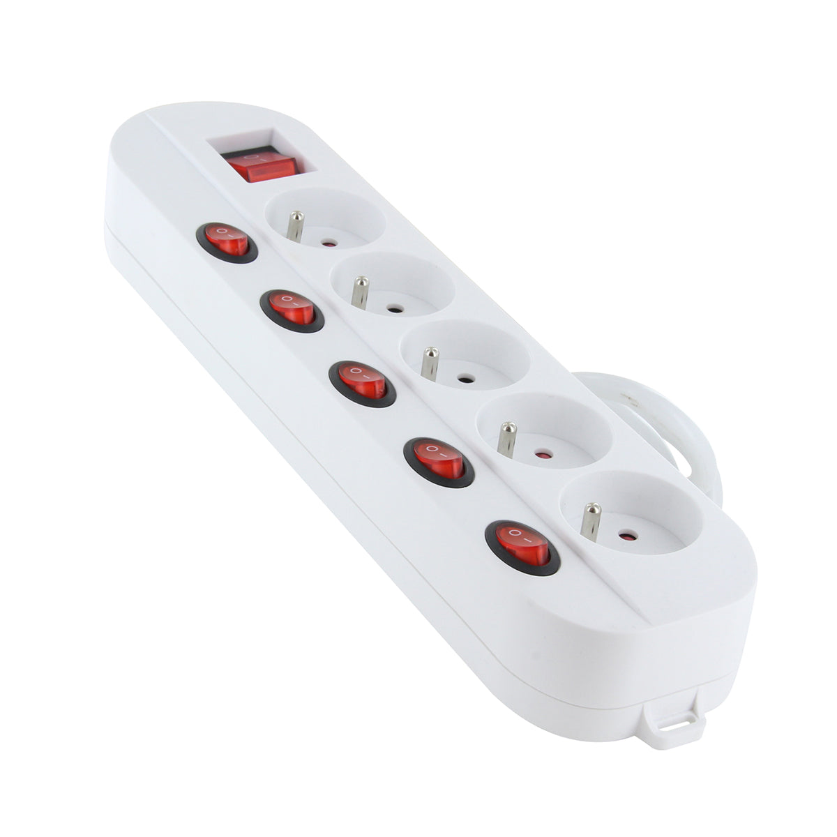 Bloc multiprise 5x16A + 5 interrupteurs - Chacon