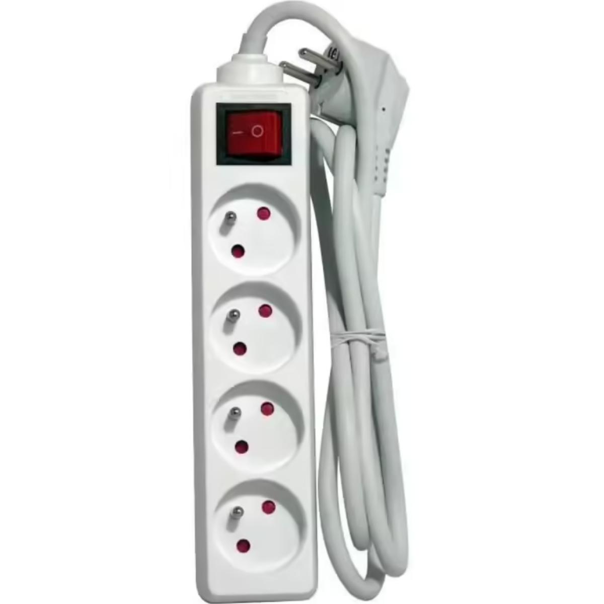 Bloc multiprise 16A + interrupteur blanc - Chacon
