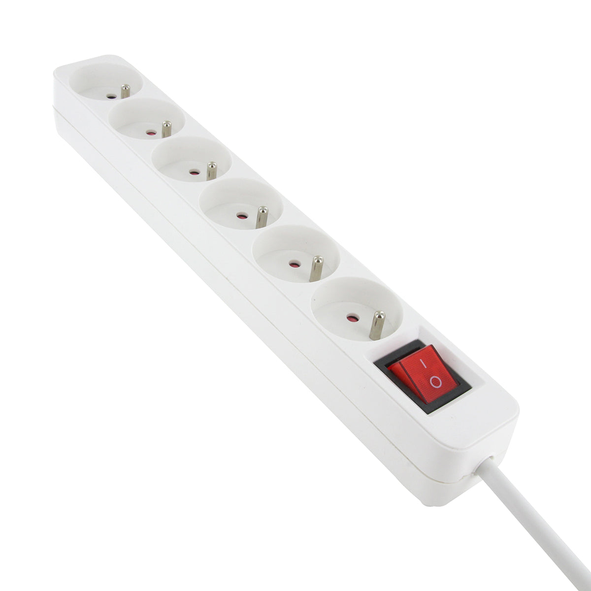 Multiprise recyclée 6x16A + interrupteur - Chacon