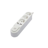 Bloc multiprise Design blanc 16A + 2xUSB - Chacon