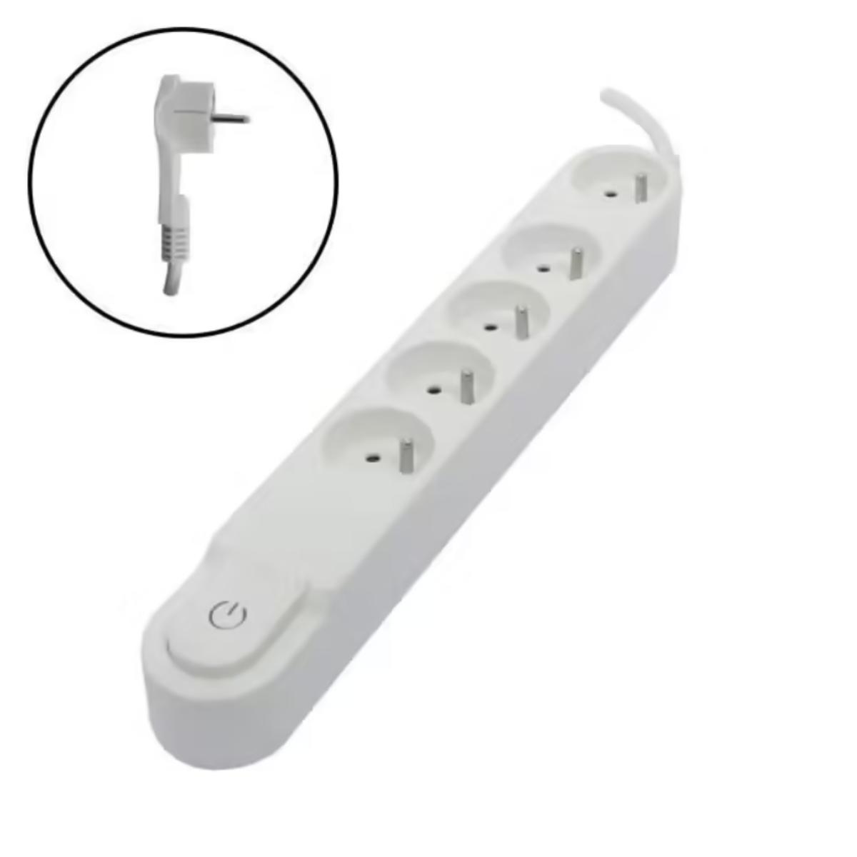 Bloc multiprise Design fiche plate 16A Chacon