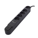 Bloc multiprise Design noir 16A + 2xUSB - Chacon
