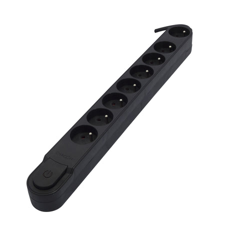 Bloc multiprise Design 16A - 1,5 m - noir - Chacon