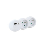 Domino 2x16A avec USB-A + USB-C - Blanc - Chacon