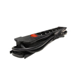 Multiprise 16A + interrupteur - 1,5 m - noir - Chacon
