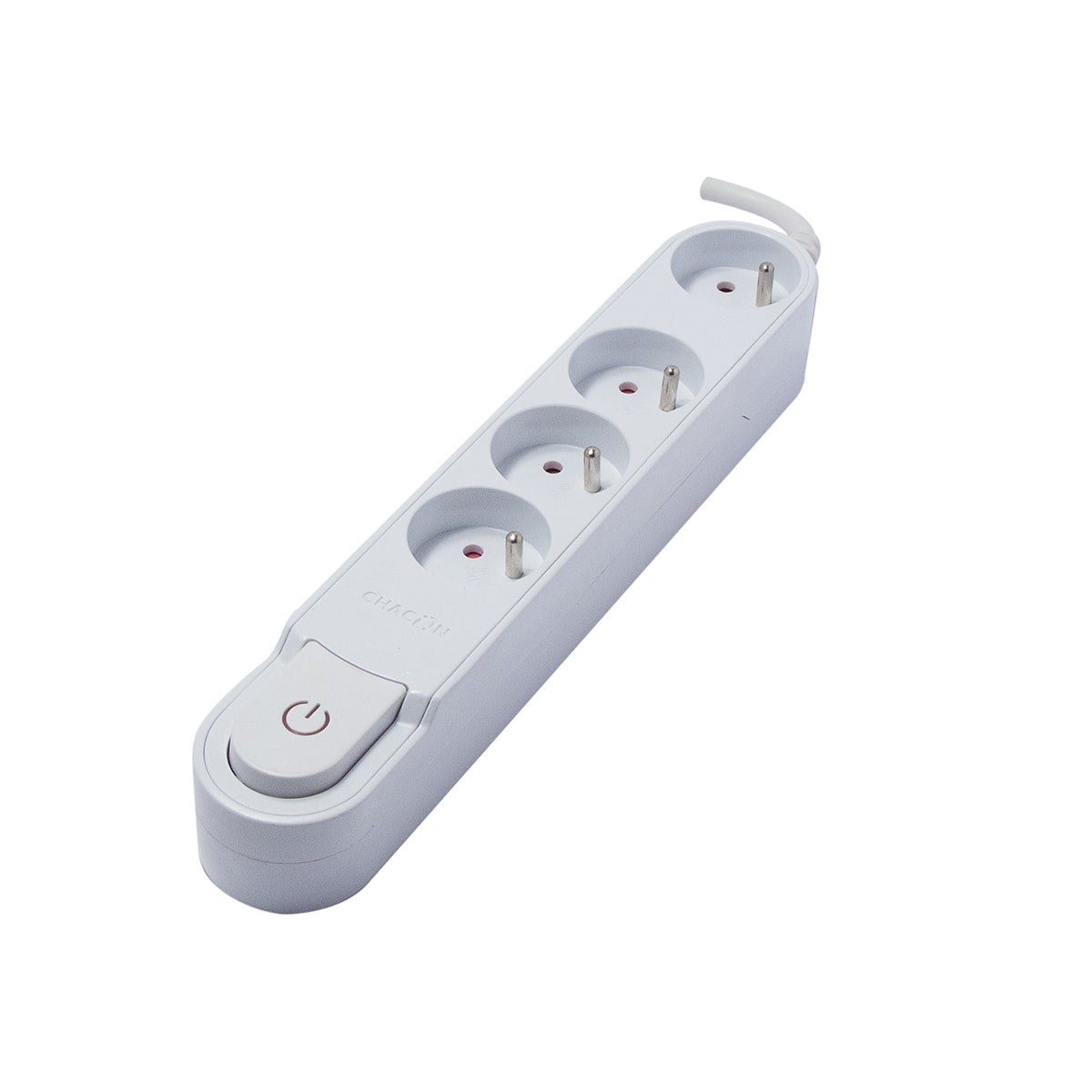 Bloc multiprise interr. 16A blanc - Chacon