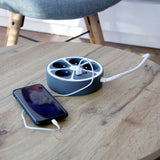 Bloc multiprise cercle 4x16A USB A+C - Chacon