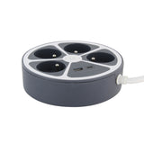 Bloc multiprise cercle 4x16A USB A+C - Chacon