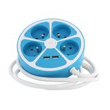 Bloc multiprise cercle 4x16A USB A+C - Chacon