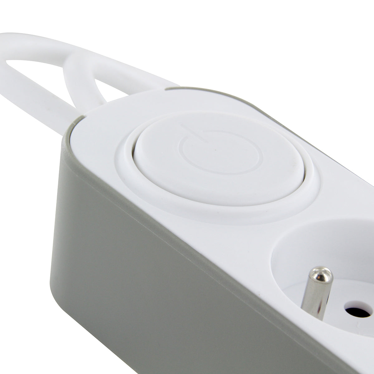 Multiprise bords ronds 5x16A USB A+C - Gris - Chacon