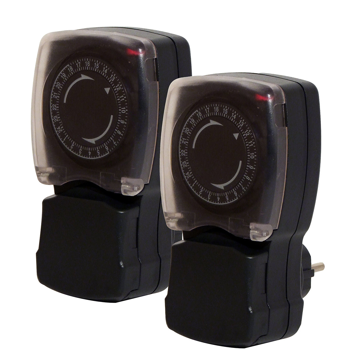 Lot de 2 programmateurs extérieurs mécaniques IP44 - Chacon
