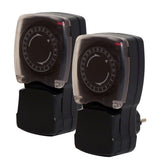 Lot de 2 programmateurs extérieurs mécaniques IP44 - Chacon