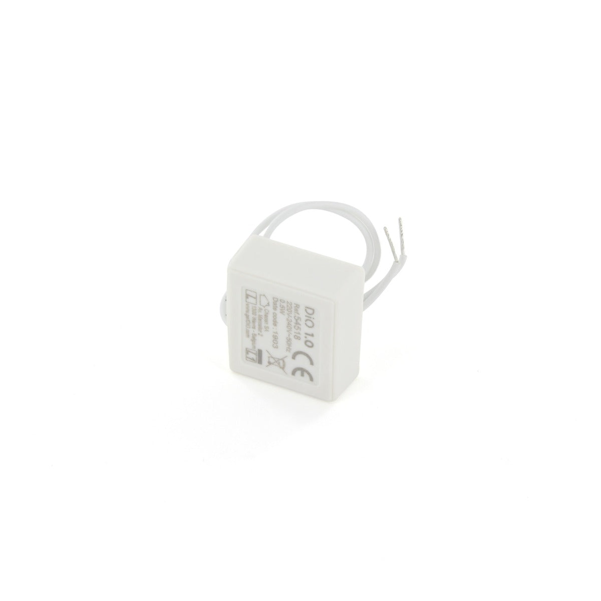 Bipasse électrique 250V - précâblé - Blanc - DiO