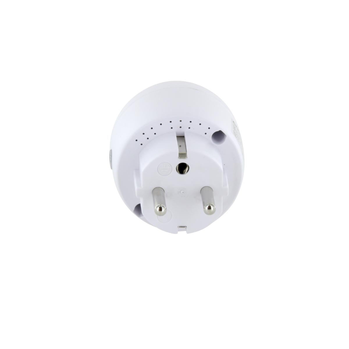 Kit télécommande sans fil 4 canaux + prise - portée 25m - Blanc - Chacon