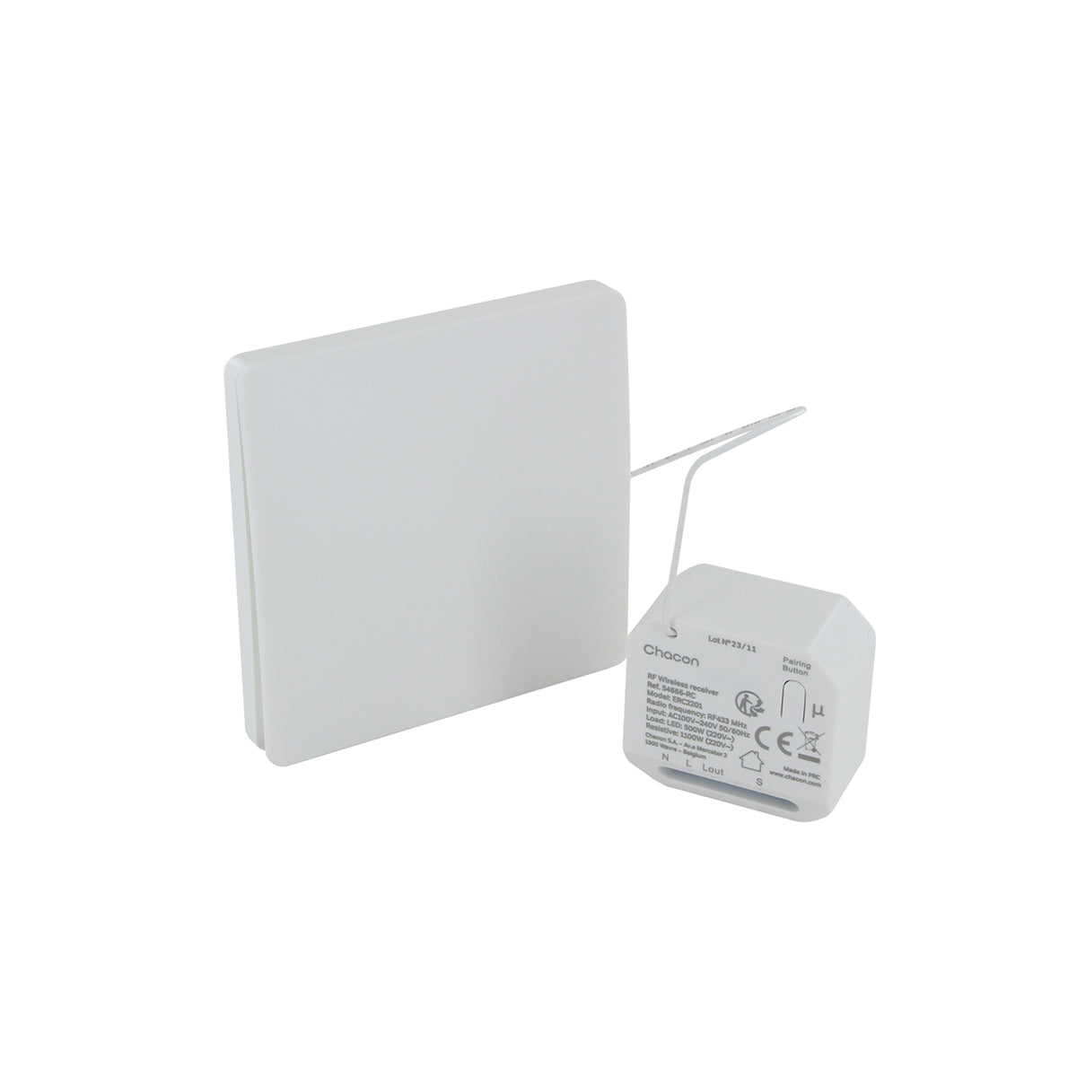 Set module d'éclairage + interrupteur sans fil - Chacon