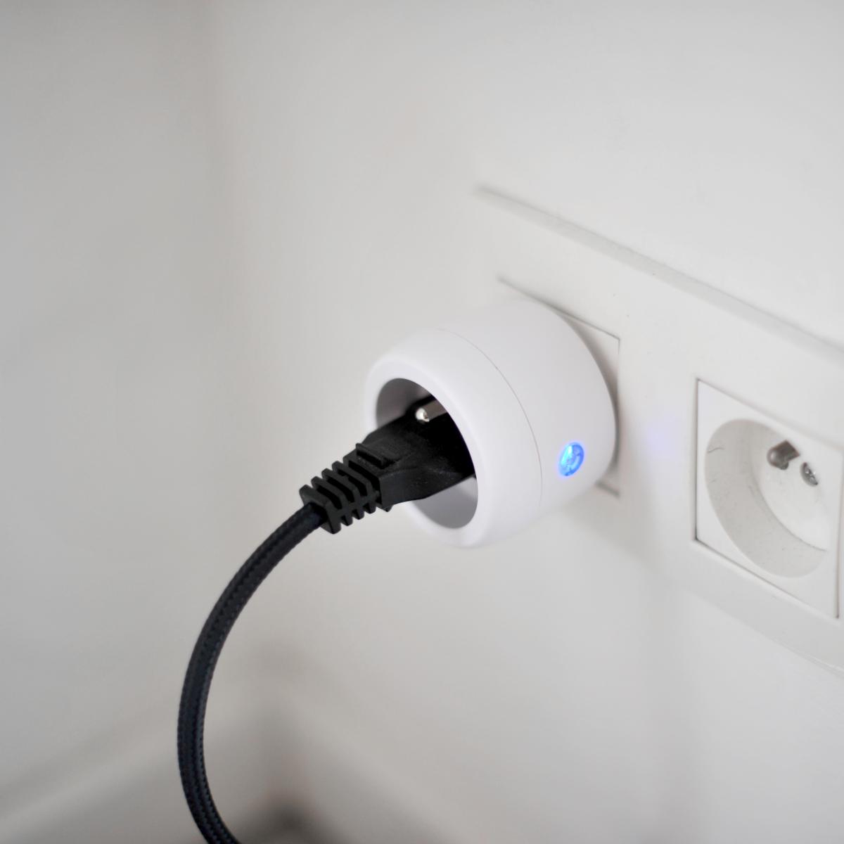 Set de 2 mini prises On/Off type E - 2300W - Blanc - Chacon