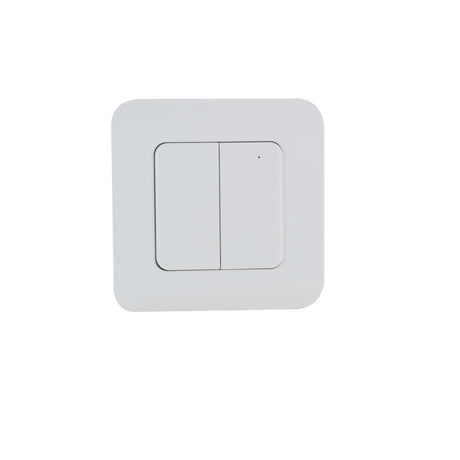 Interrupteur double sans fil 2 canaux - On/Off +Variateur - Blanc - DiO