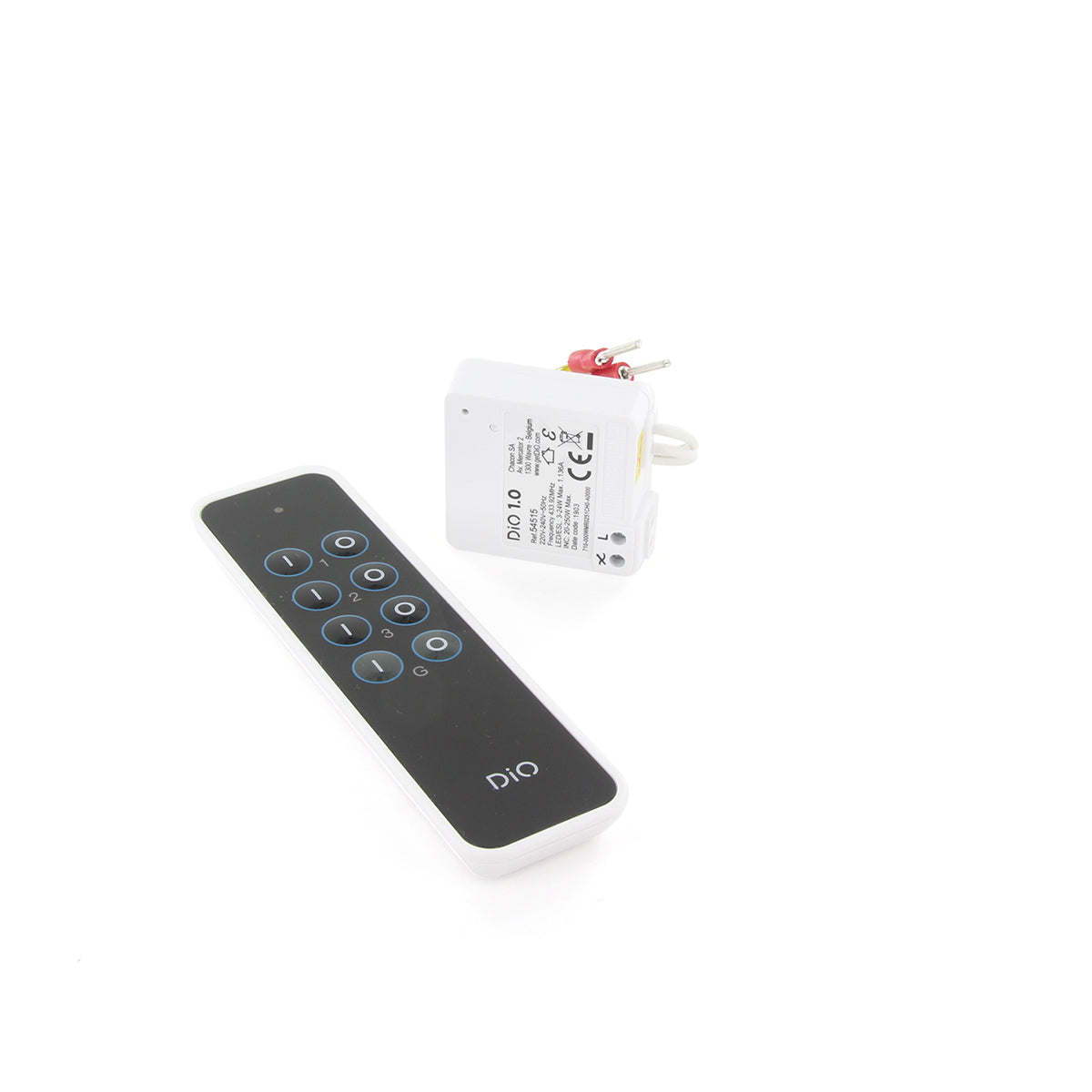Micro-module d'interrupteur + télécommande 3 canaux - Chacon