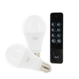 Set de 2 ampoules LED connectées + télécommande - E27 / 60W - DiO