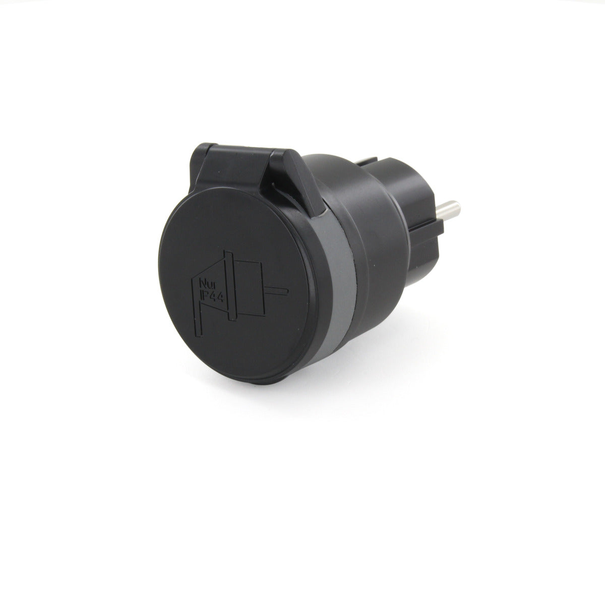 Mini prise étanche télécommandée - IP44 - 3500W - Noir - DiO