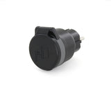 Mini prise étanche télécommandée - IP44 - 3500W - Noir - DiO