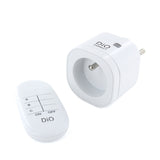 Prise connectée + télécommande - 3000W - 3 canaux - Blanc et Noir - DiO