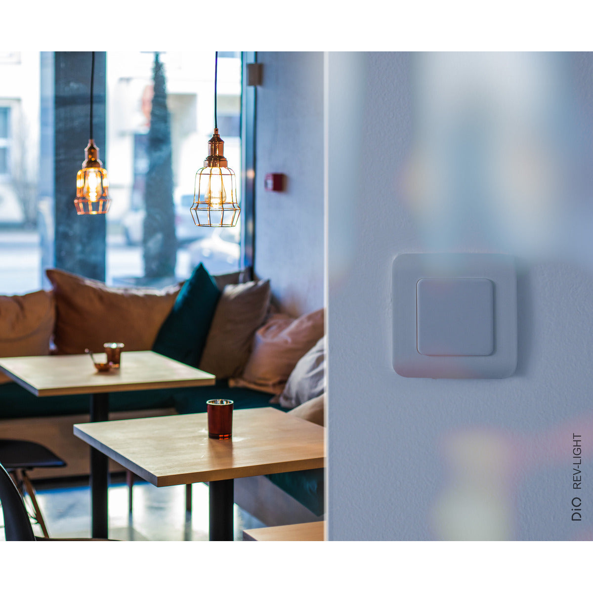 Interrupteur connecté Wi-Fi REV LIGHT - 200W - Blanc - DiO