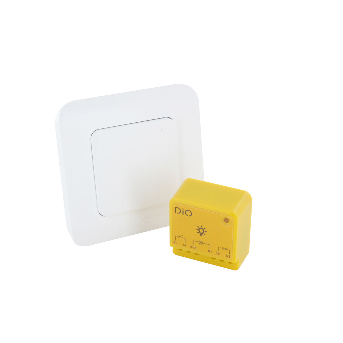 Module d'éclairage On/Off Bluetooth + interrupteur sans fil - 1000W - Jaune - DiO