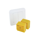 Set de 2 modules d'éclairage + interrupteur double sans fil - 1000W - Jaune - DiO