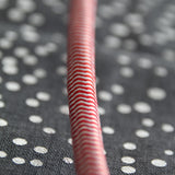 Rallonge textile fiche plate - 3m - prise terre - Blanc et Rouge - Chacon
