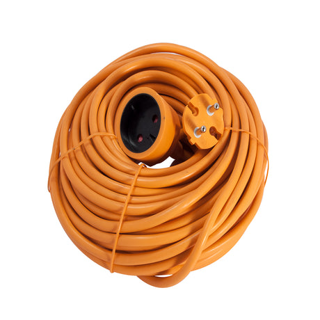 Prolongateur Schuko sans terre - orange - Chacon