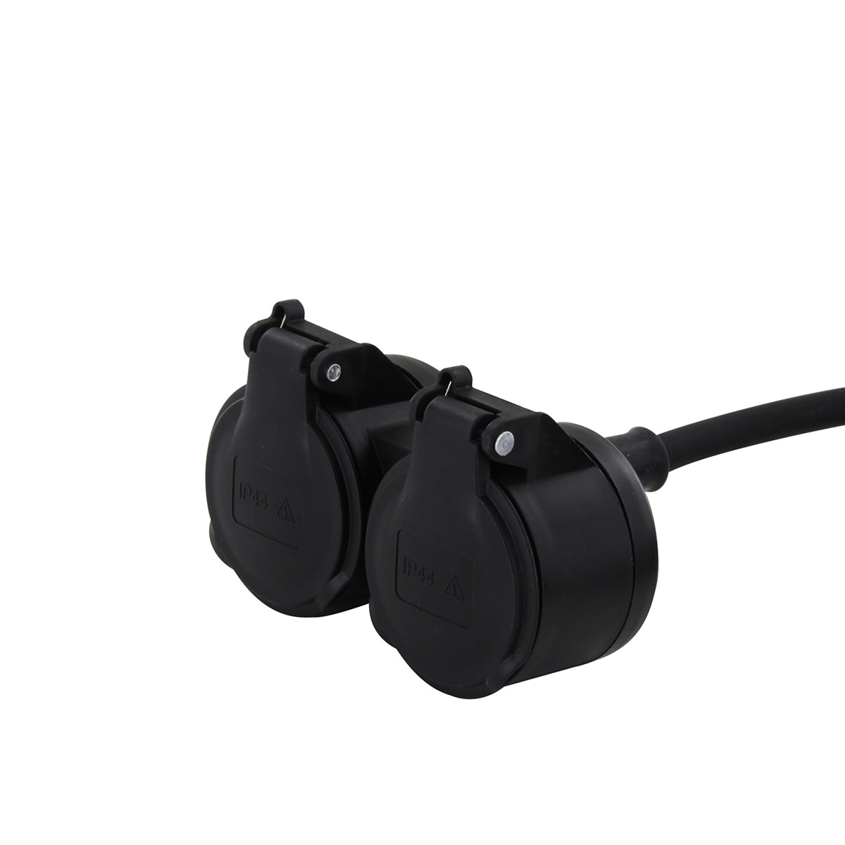 Prolongateur Schuko double tête - IP44 - Chacon