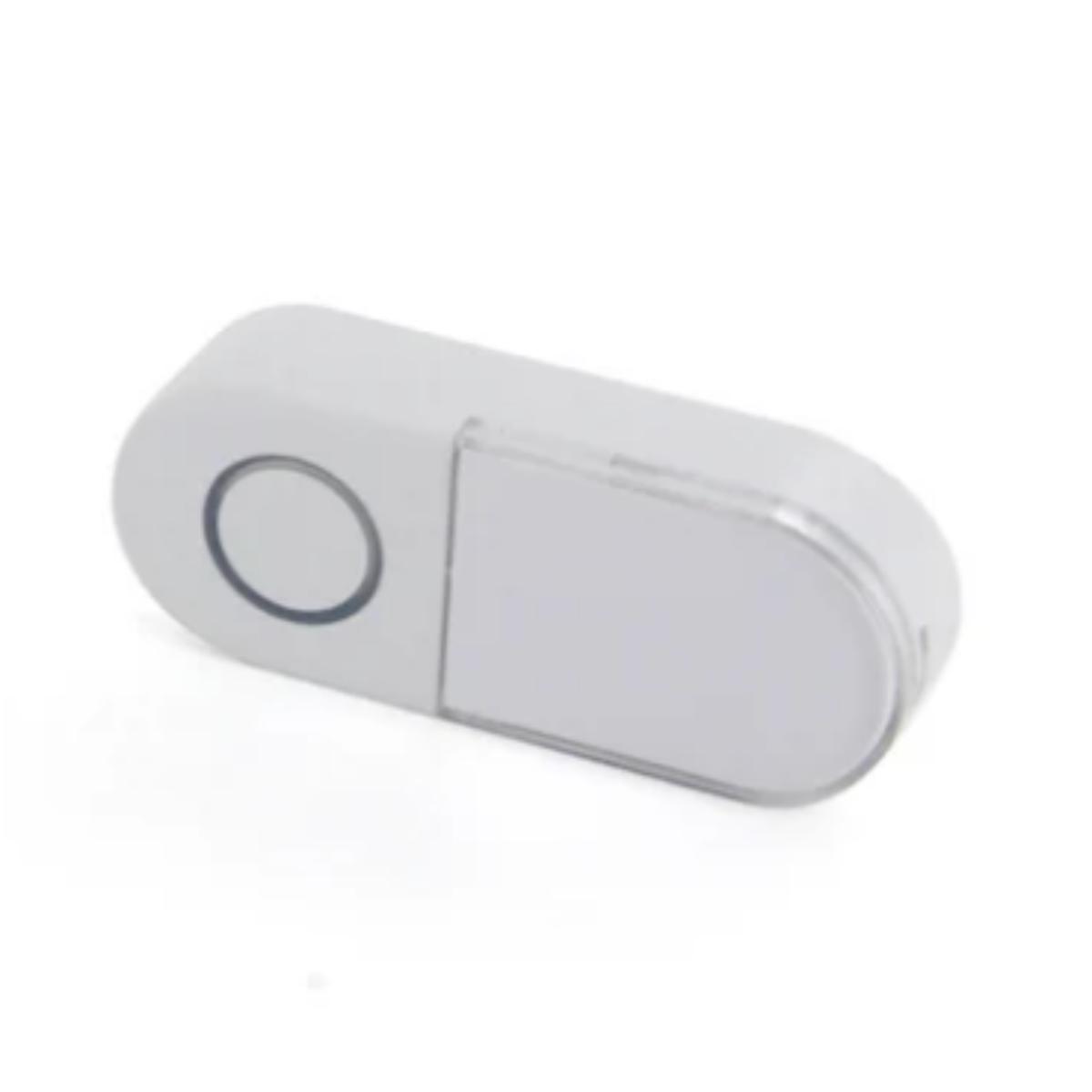 Bouton poussoir sans fil LED - transmission 150m - Blanc - DiO