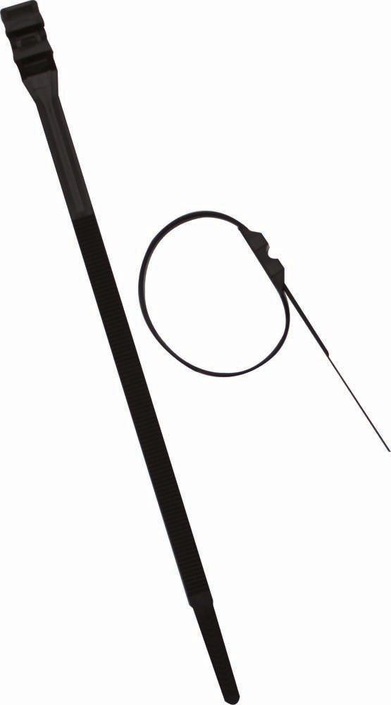 Lot de 100 colliers de câblage 9x260mm - Noir - Thomas Betts
