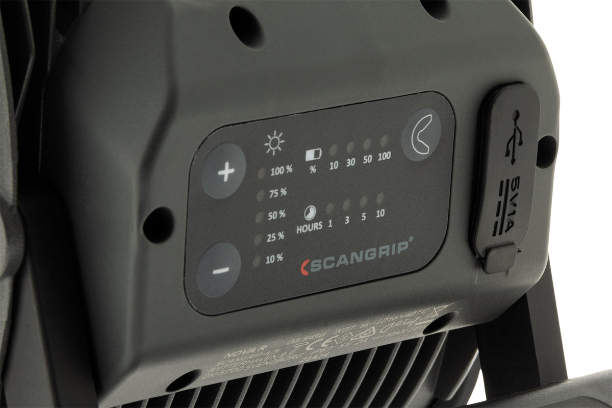 Projecteur LED COB portable et rechargeable avec variateur d'intensité - Scangrip