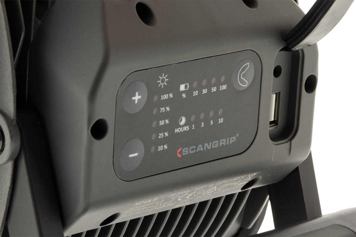 Projecteur LED COB portable et rechargeable avec variateur d'intensité - Scangrip