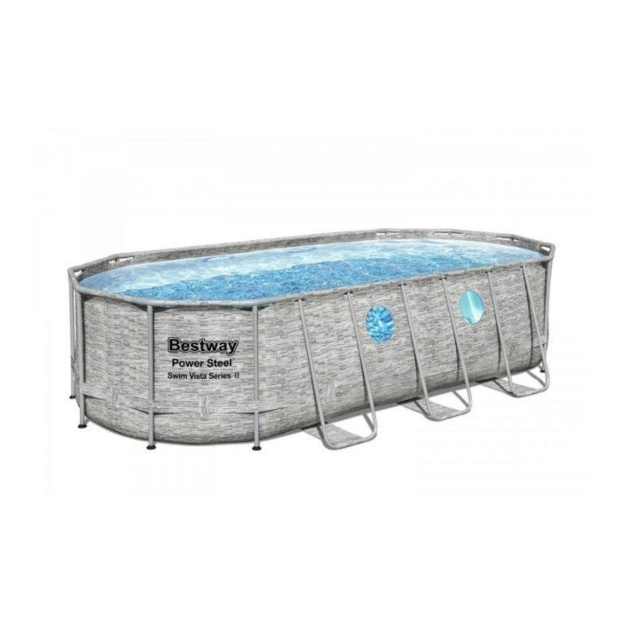 [JAMAIS UTILISÉ] Piscine tubulaire Power Steel Swimvista - 5,49 x 2,74 x 1,22m - Bestway