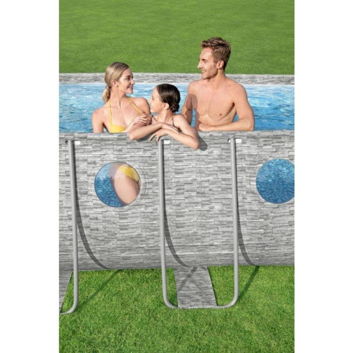 [JAMAIS UTILISÉ] Piscine tubulaire Power Steel Swimvista - 5,49 x 2,74 x 1,22m - Bestway