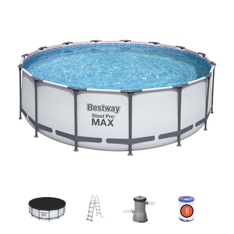 Piscine tubulaire ronde Steel Pro Max - Ø4.57 x 1.22m - Bestway